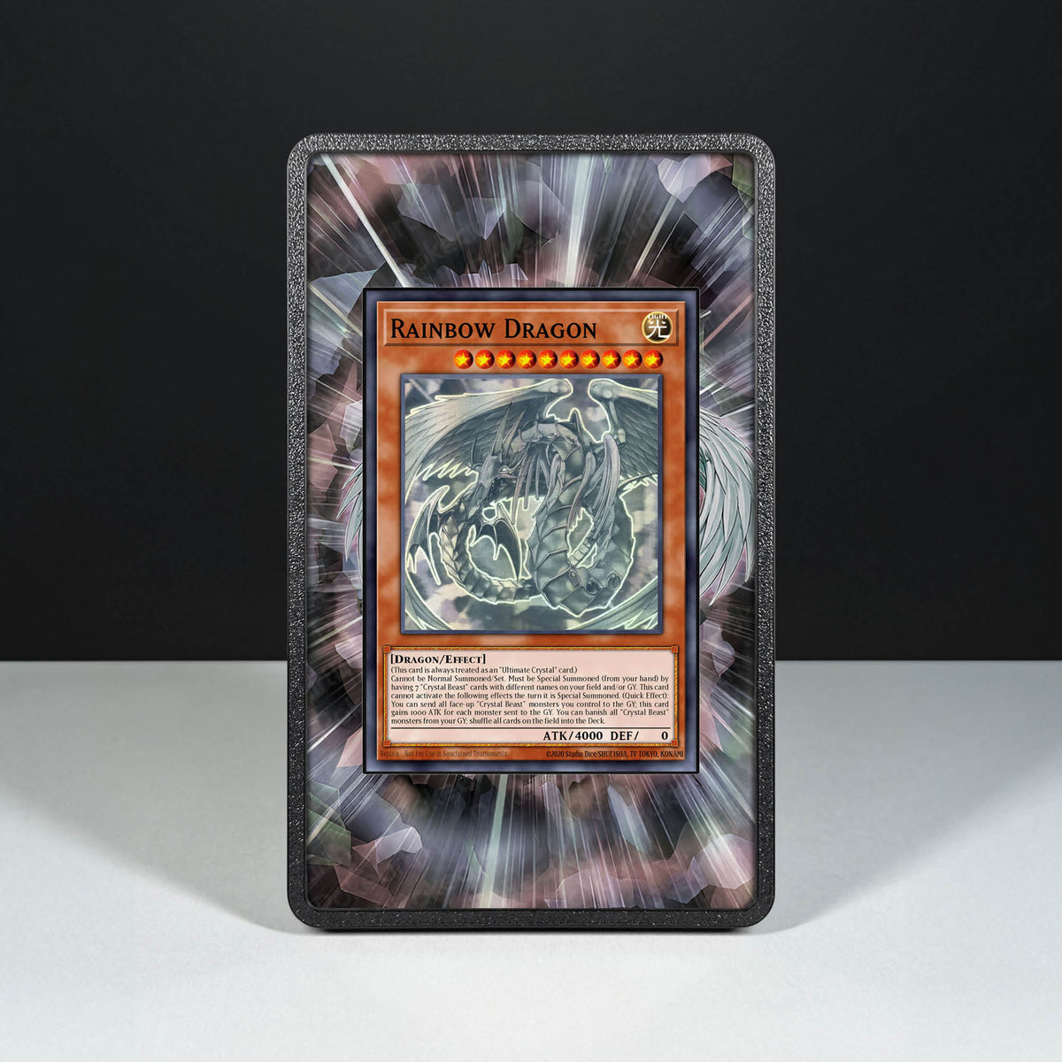 Regenbogendrache 006 Ghost Rare - Hülle mit erweitertem Artwork für Yu-Gi-Oh!-Karten