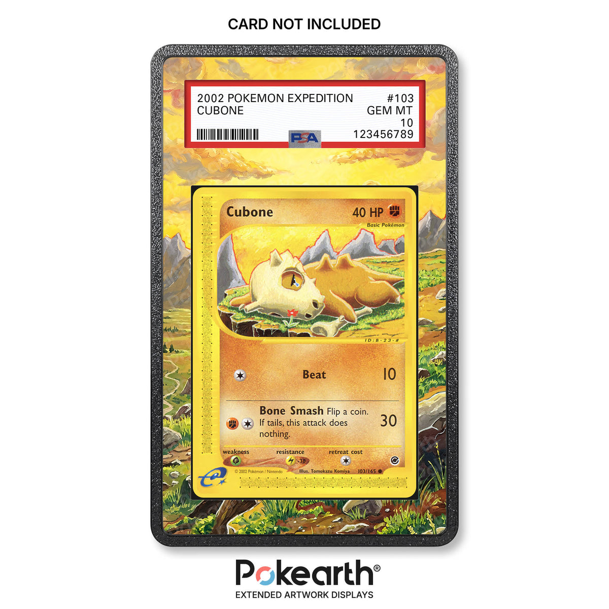 Cubone 103/165 - Custodia con Artwork Esteso per Carte Gradate