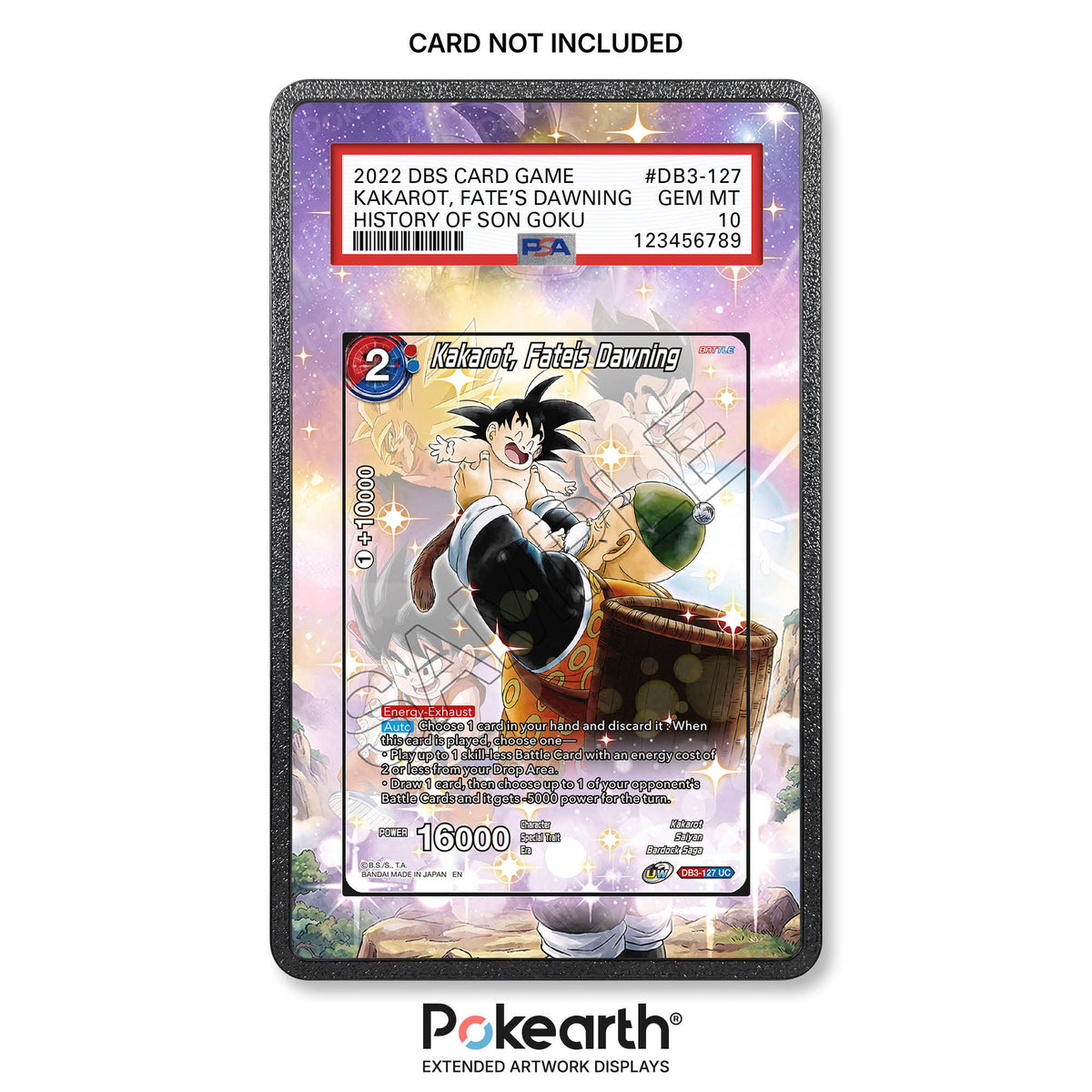 Kakarot, Fate's Dawning DB3-127 – Hülle mit erweitertem Artwork für gegradete Karten