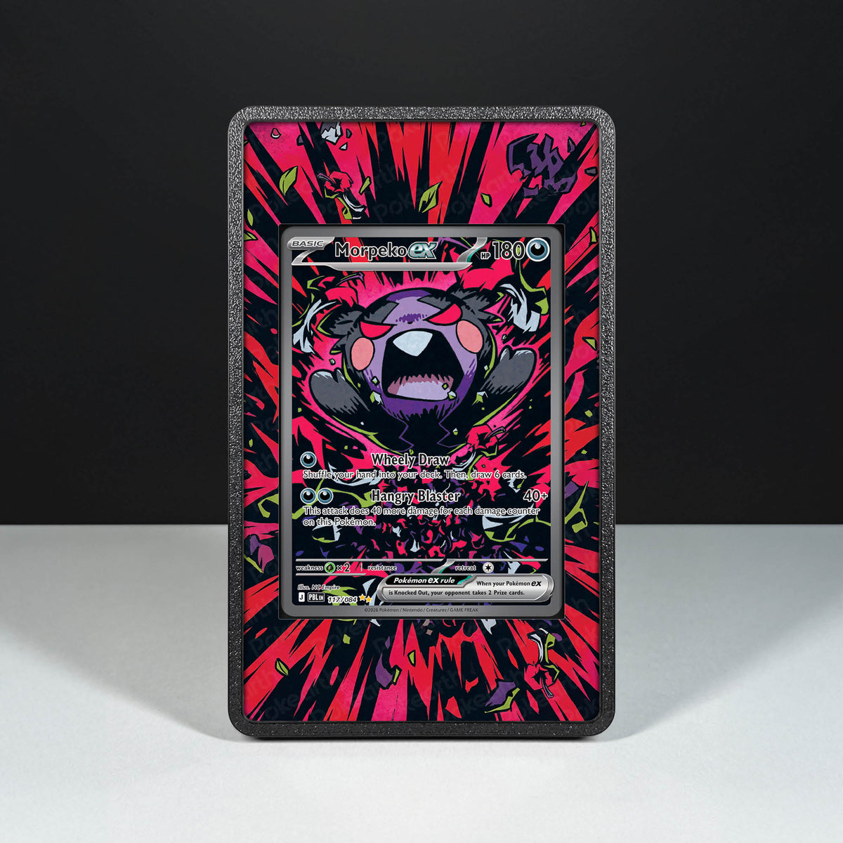 Morpeko ex 117/084 - Hülle mit erweitertem Artwork für Pokémon-Karten