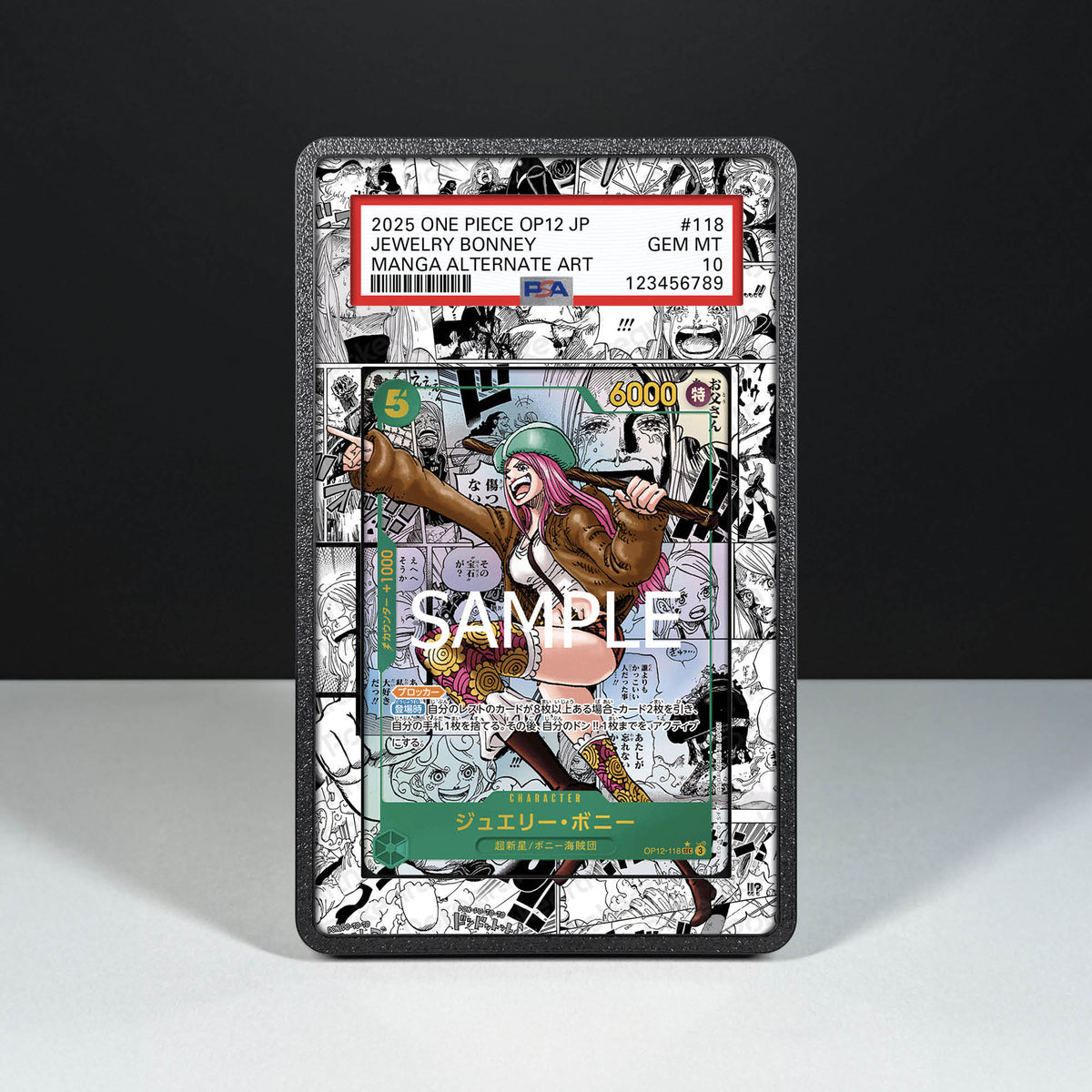 Jewelry Bonney OP12-118 Manga - Graded Card Extended Artwork Display Case