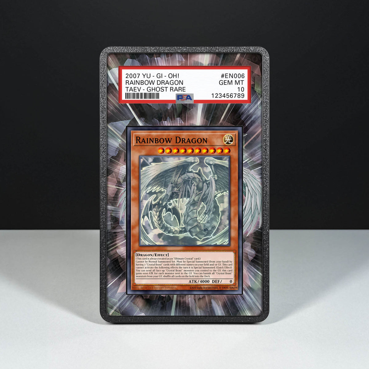 Drago Arcobaleno 006 Ghost Rare - Custodia con Artwork Esteso per Carte Gradate