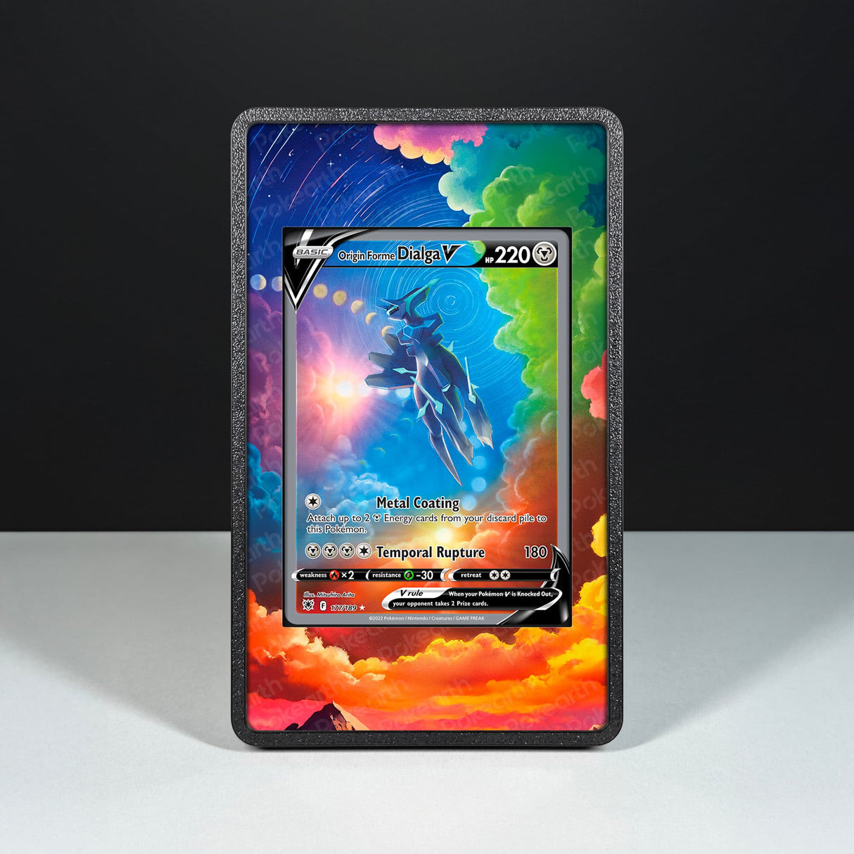Dialga V 177/189 - Custodia con Artwork Esteso per Carte Pokémon - Display Case Extended Artwork Pokearth