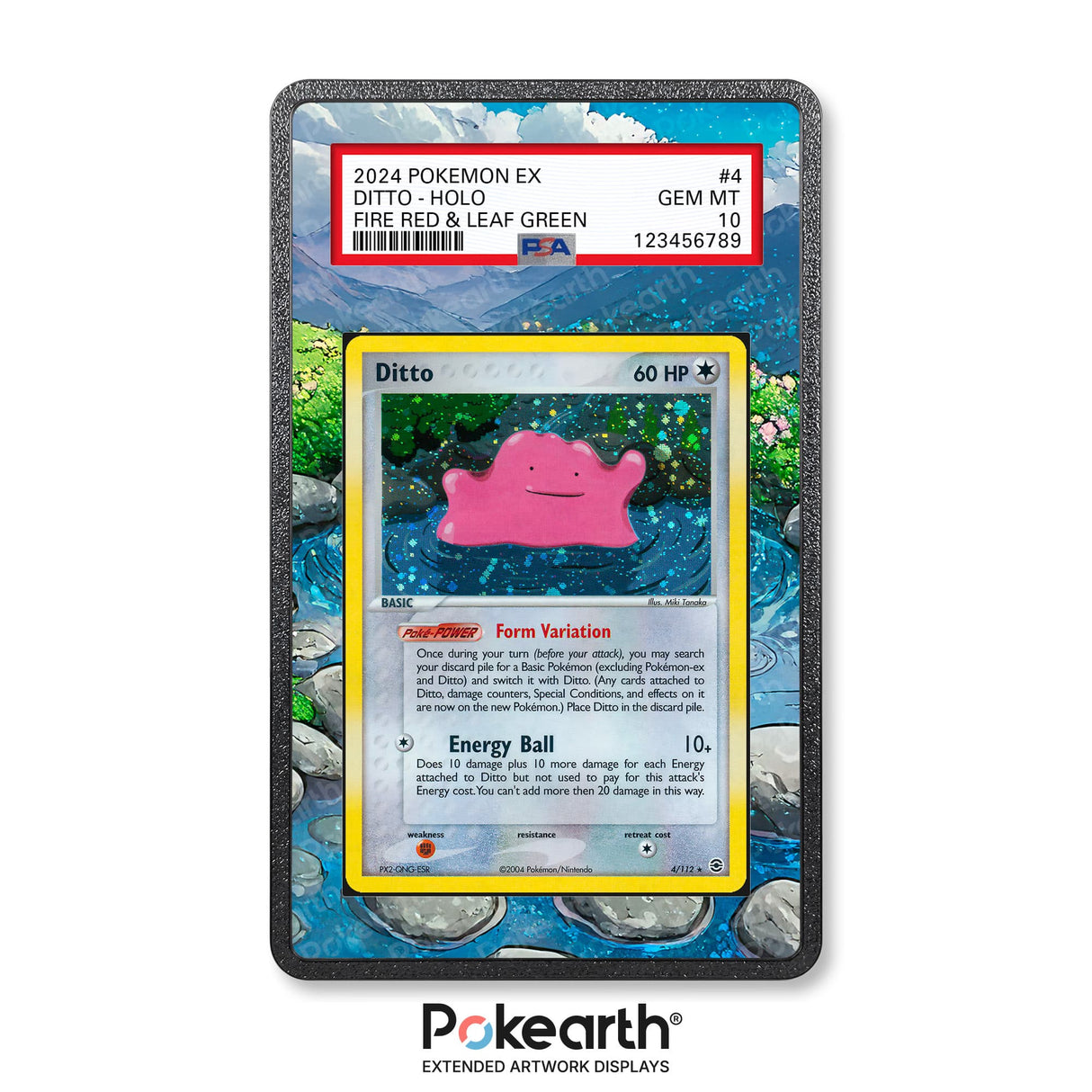 Ditto 4/112 - Graded Card Extended Artwork Display Case - Display Case Extended Artwork Pokearth
