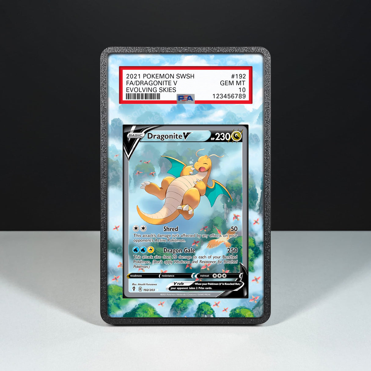 Dragonite V 192/203 - Graded Card Extended Artwork Display Case - Display Case Extended Artwork Pokearth
