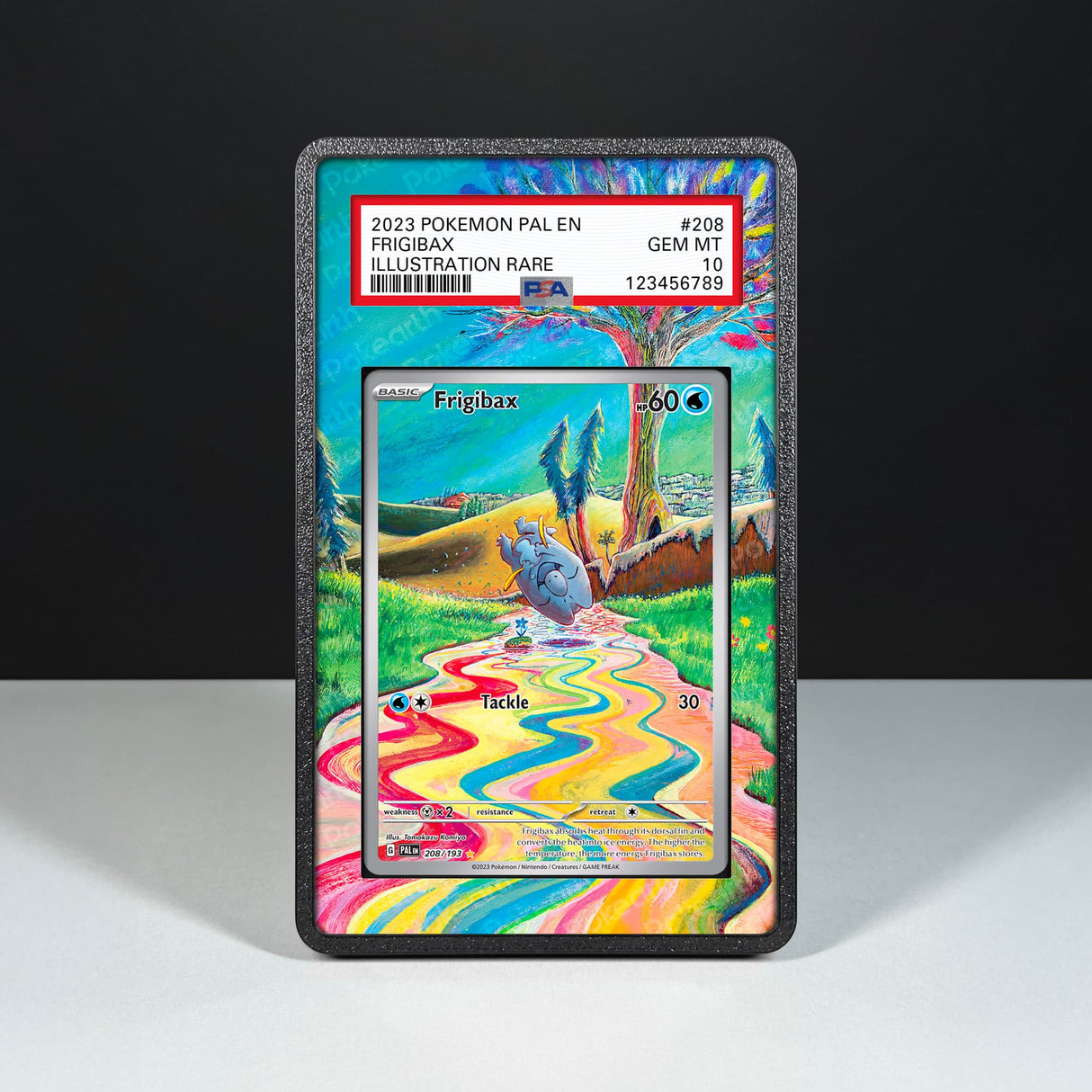 Frigibax 208/193 - Graded Card Extended Artwork Display Case - Display Case Extended Artwork Pokearth