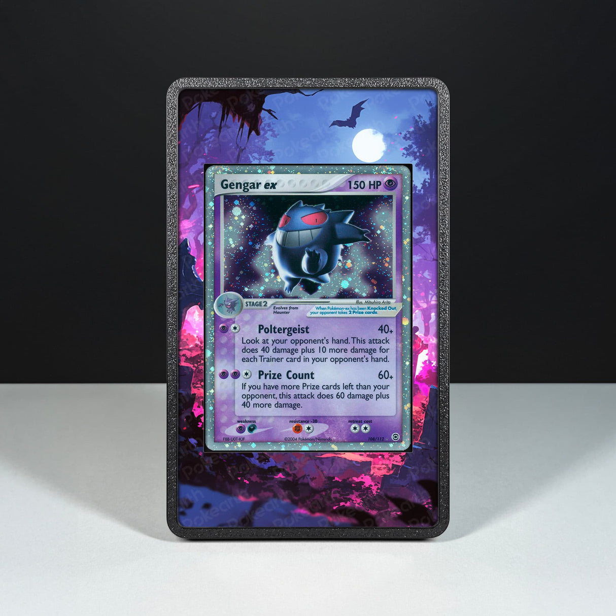 Gengar ex 108/112 - Custodia con Artwork Esteso per Carte Pokémon - Display Case Extended Artwork Pokearth
