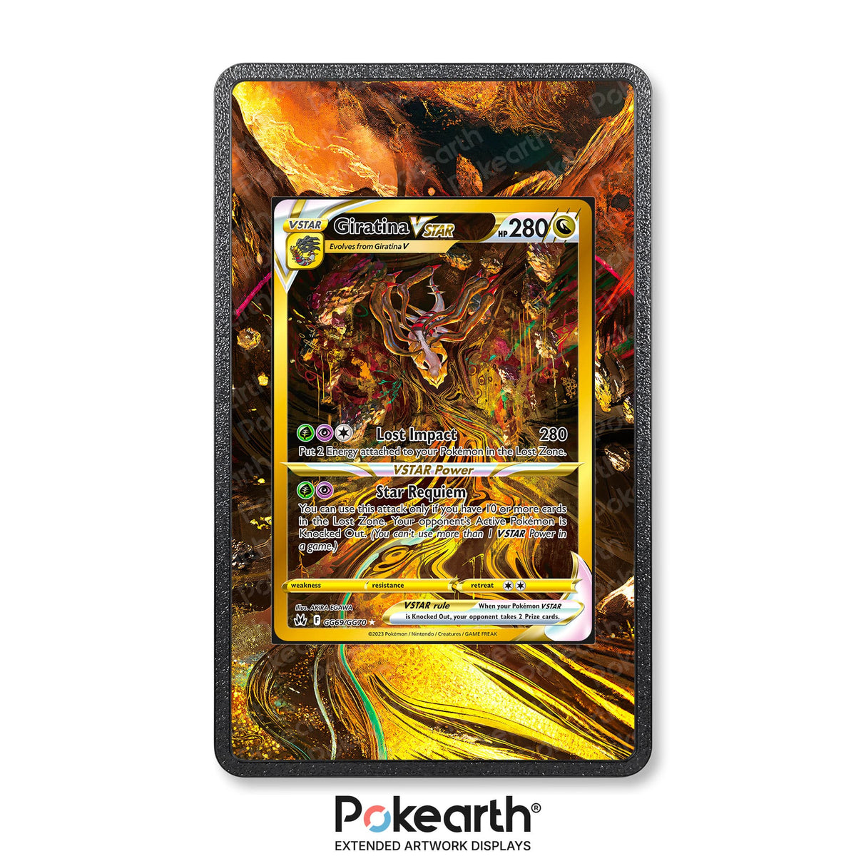 Giratina VSTAR GG69/GG70 - Custodia con Artwork Esteso per Carte Pokémon - Display Case Extended Artwork Pokearth