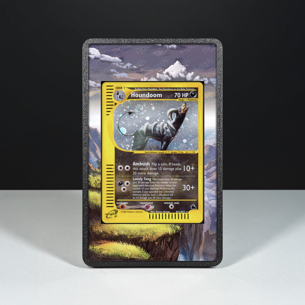 Houndoom H11/H32 - Custodia con Artwork Esteso per Carte Pokémon - Display Case Extended Artwork Pokearth