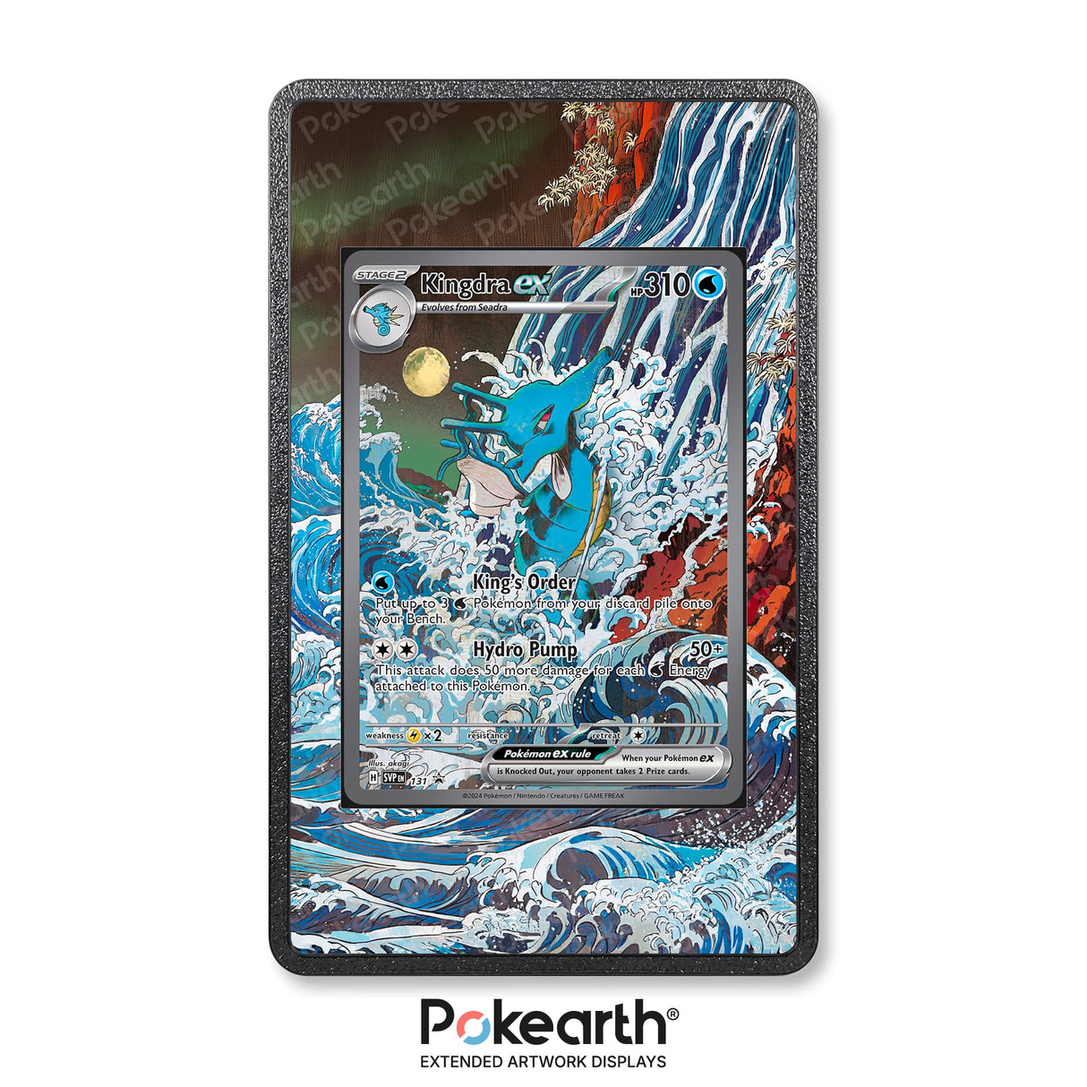 Kingdra ex SVP 131 - Custodia con Artwork Esteso per Carte Pokémon - Display Case Extended Artwork Pokearth