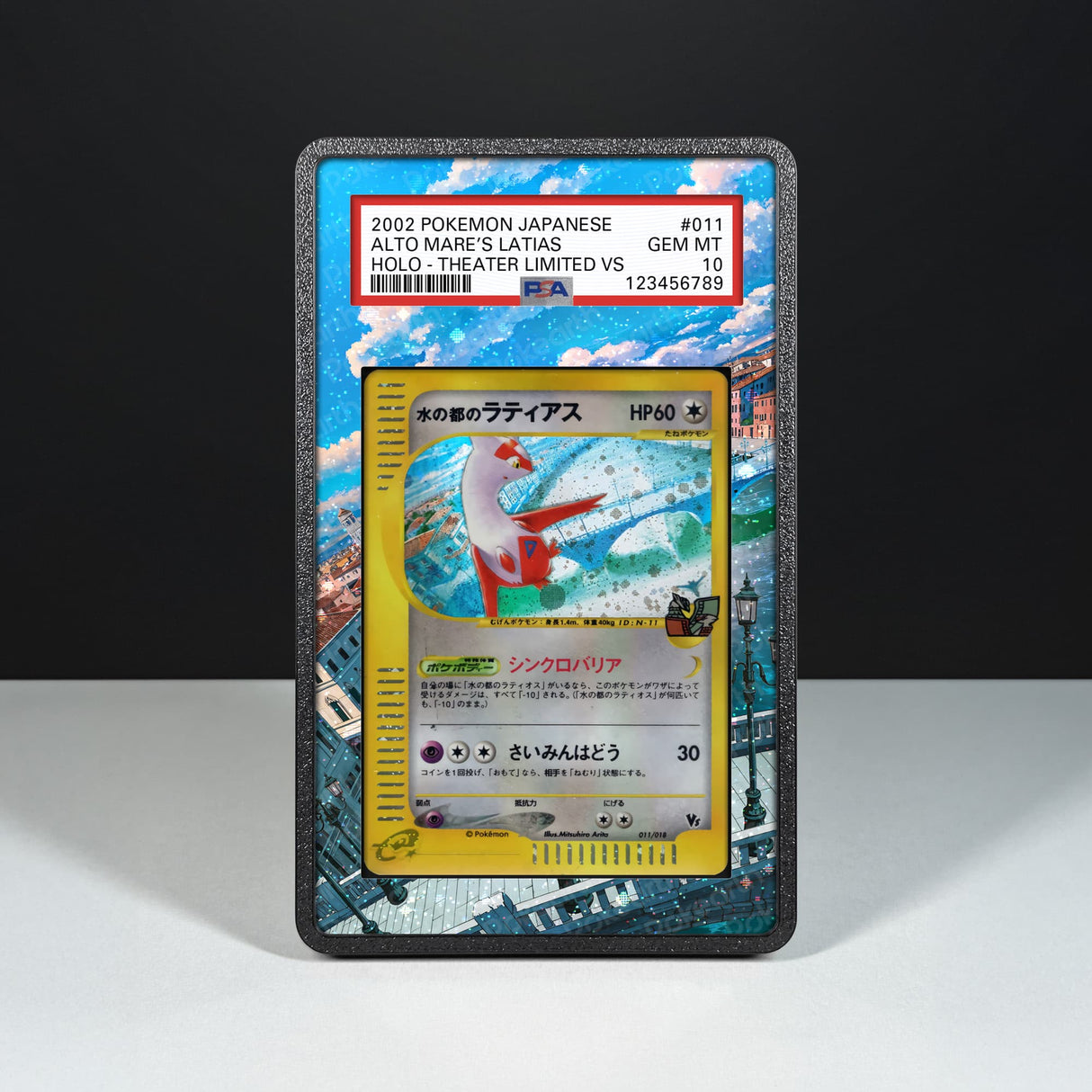 Alto Mare's Latias 011/018 - Graded Card Extended Artwork Display Case - Display Case Extended Artwork Pokearth
