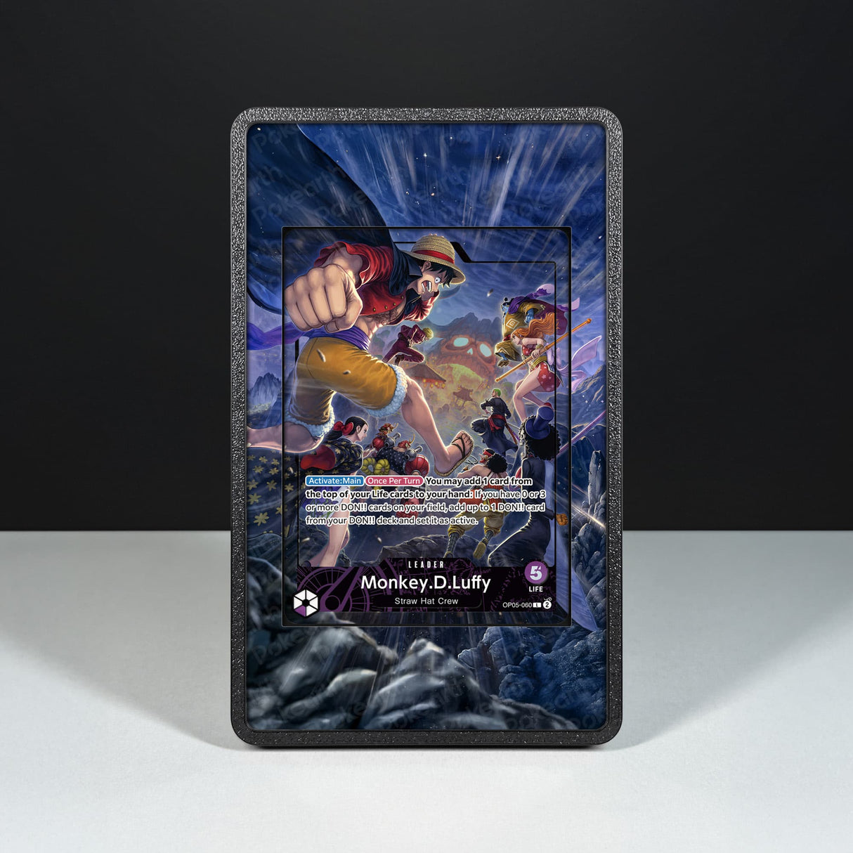 Monkey D. Luffy OP05-060 - Custodia con Artwork Esteso per Carte One Piece - Display Case Extended Artwork Pokearth