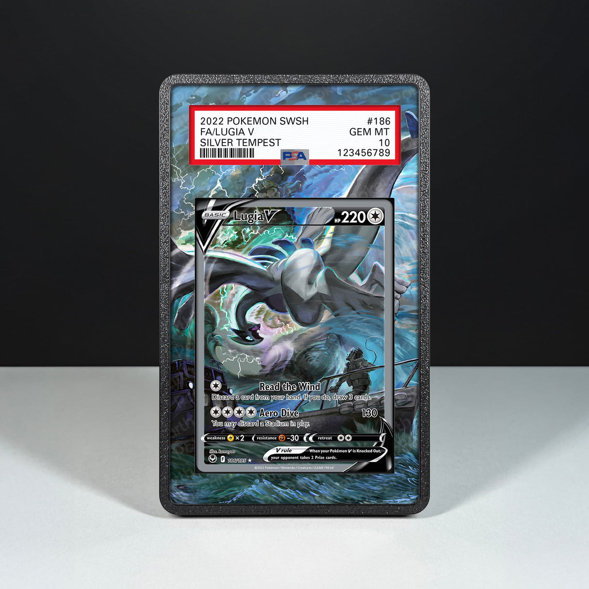 Lugia V 186/195 - Graded Card Extended Artwork Display Case - Display Case Extended Artwork Pokearth