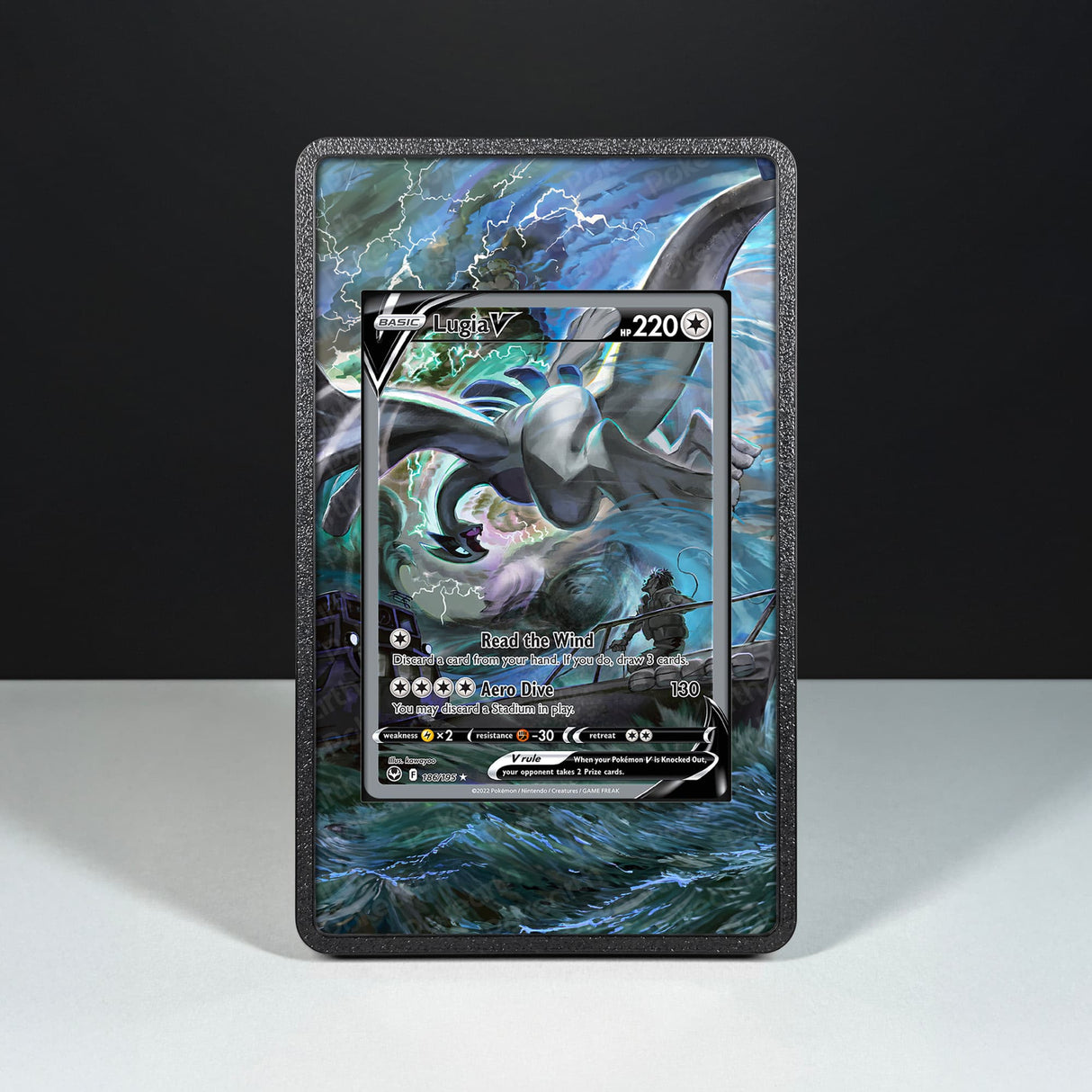 Lugia V 186/195 - Custodia con Artwork Esteso per Carte Pokémon - Display Case Extended Artwork Pokearth
