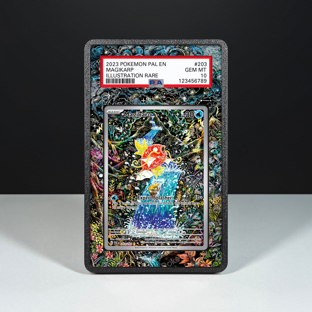 Magikarp 203/193 - Graded Card Extended Artwork Display Case - Display Case Extended Artwork Pokearth
