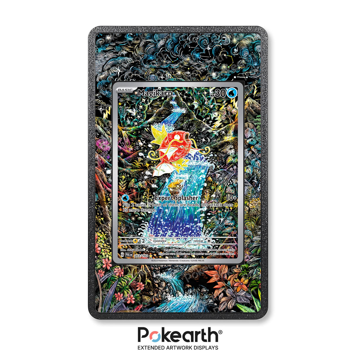 Magikarp 203/193 - Custodia con Artwork Esteso per Carte Pokémon - Display Case Extended Artwork Pokearth