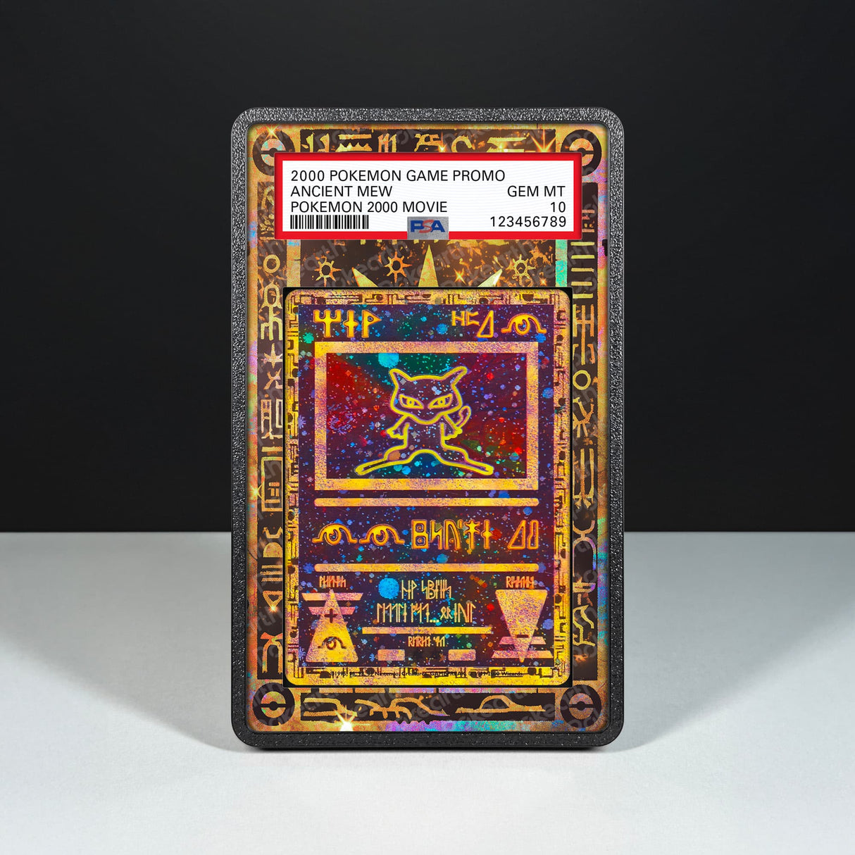 Ancient Mew - Graded Card Extended Artwork Display Case - Display Case Extended Artwork Pokearth