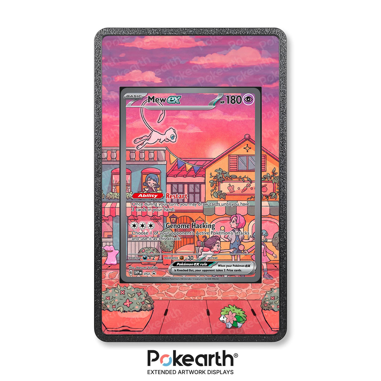 Mew ex SVP 053 - Custodia con Artwork Esteso per Carte Pokémon - Display Case Extended Artwork Pokearth