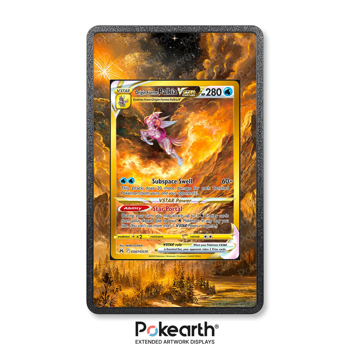 Palkia V ASTRO GG67/GG70 - Custodia con Artwork Esteso per Carte Pokémon - Display Case Extended Artwork Pokearth