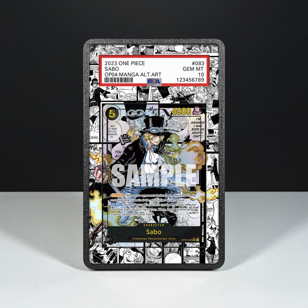 Sabo OP04-083 Manga - Graded Card Extended Artwork Display Case - Display Case Extended Artwork Pokearth