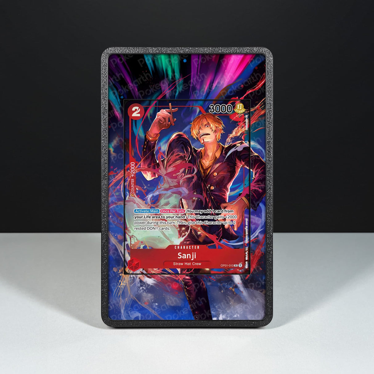 Sanji OP01-013 - Custodia con Artwork Esteso per Carte One Piece - Display Case Extended Artwork Pokearth