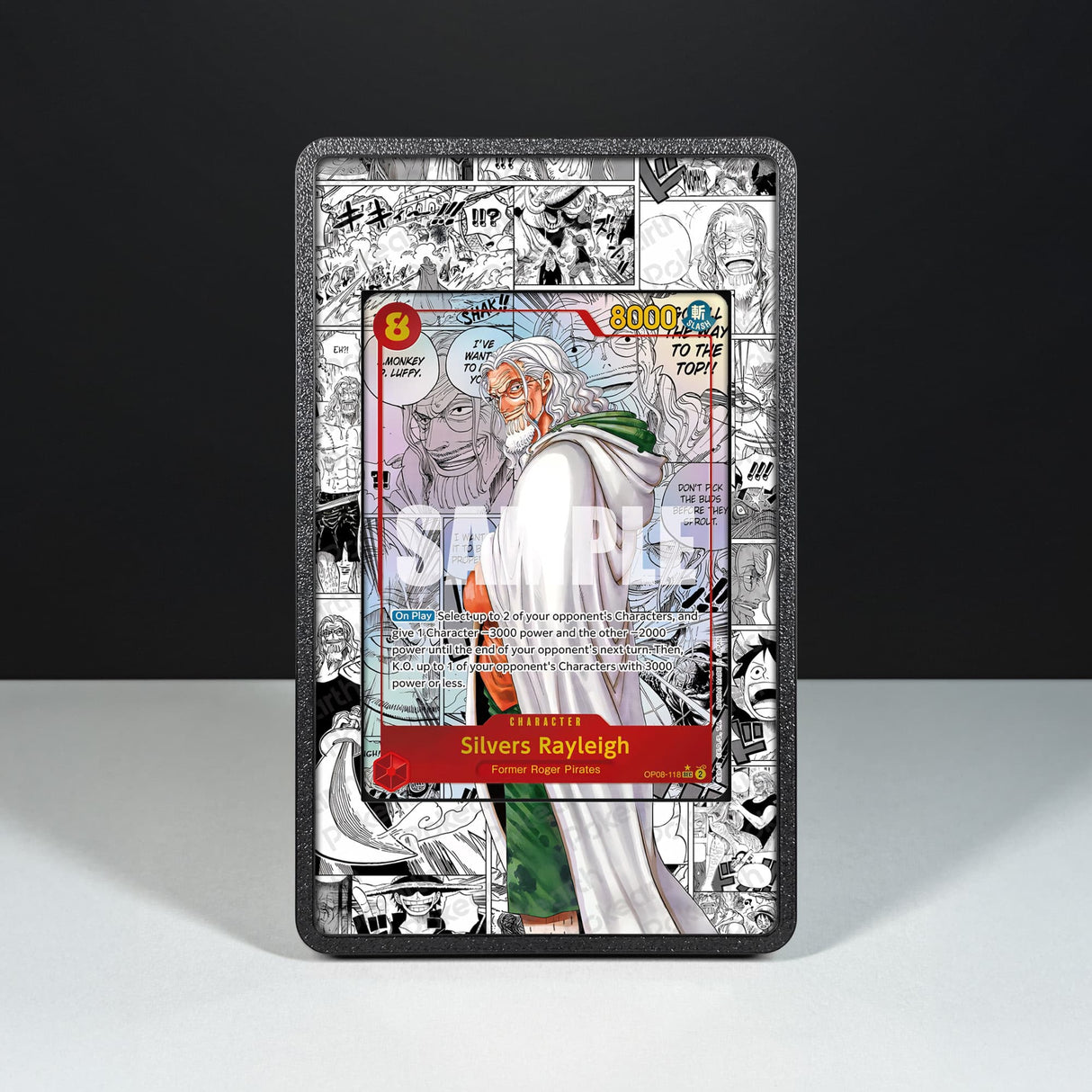 Silvers Rayleigh OP08-118 Manga - Custodia con Artwork Esteso per Carte One Piece - Display Case Extended Artwork Pokearth