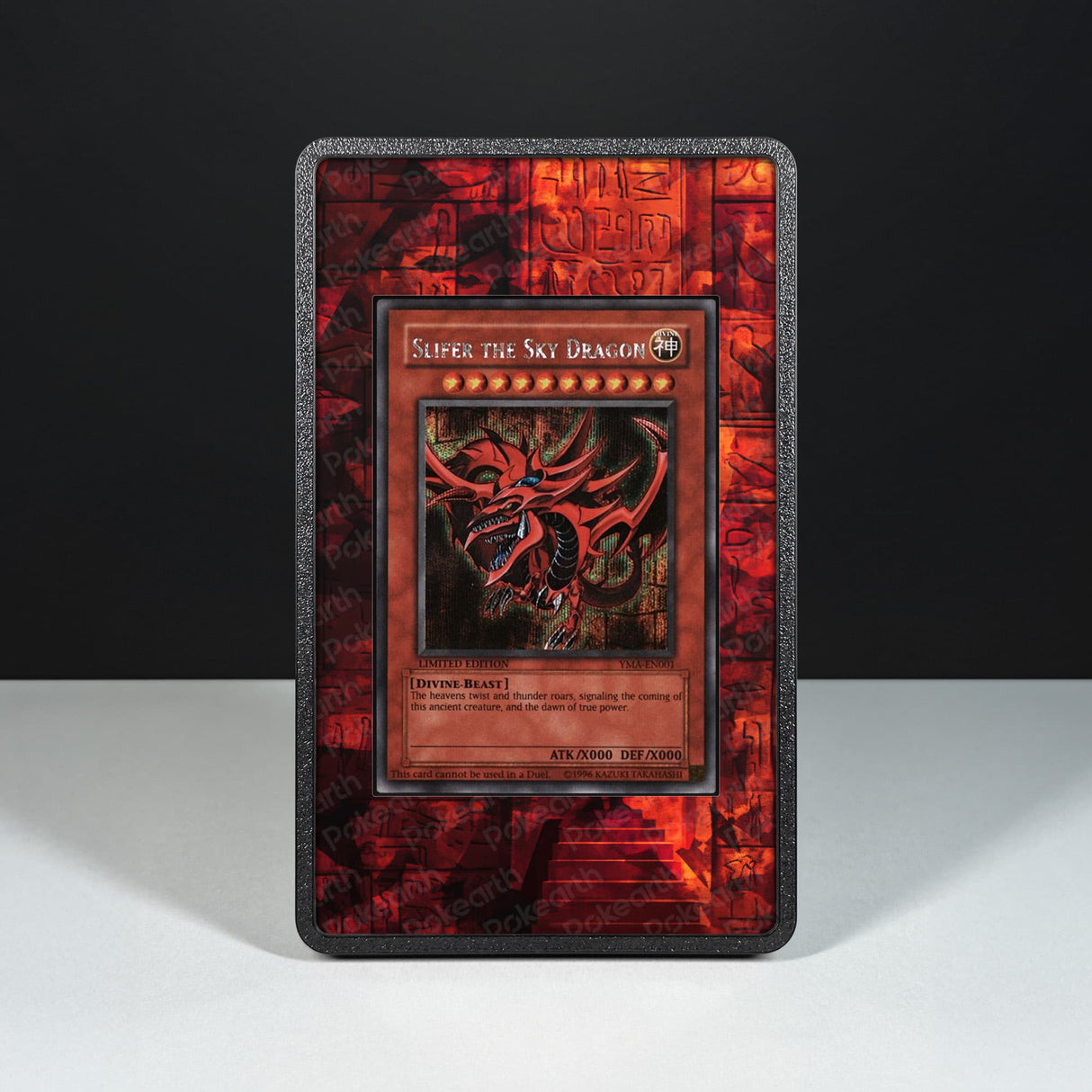Slifer il Drago del Cielo 001 - Custodia con Artwork Esteso per Carte Yu-Gi-Oh! - Display Case Extended Artwork Pokearth