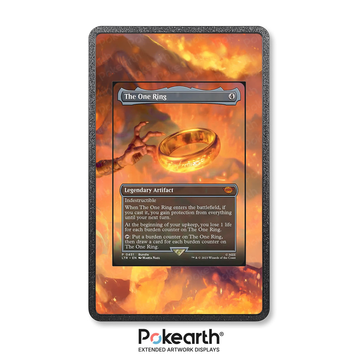 L'Unico Anello 451 - Custodia con Artwork Esteso per Carte Magic - Display Case Extended Artwork Pokearth