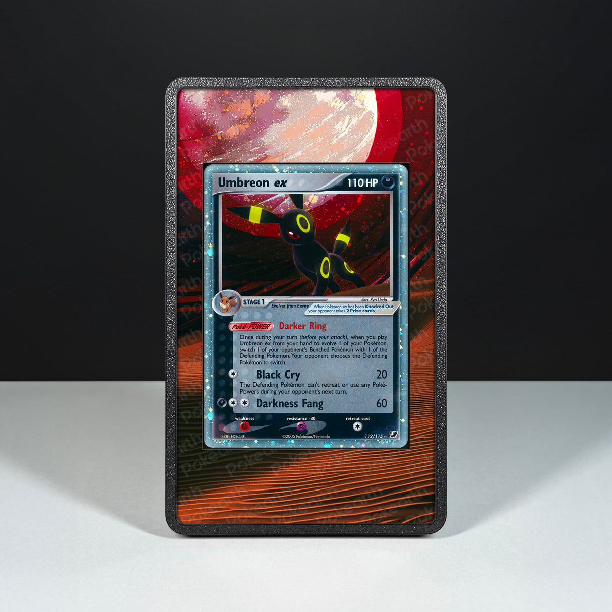 Umbreon ex 112/115 - Custodia con Artwork Esteso per Carte Pokémon - Display Case Extended Artwork Pokearth