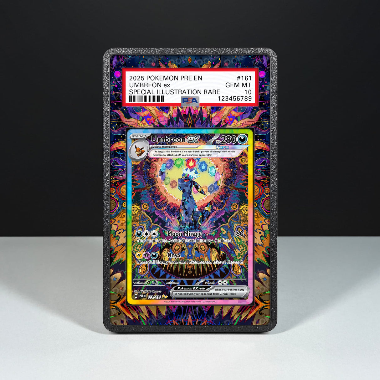 Umbreon ex 161/131 - Graded Card Extended Artwork Display Case - Display Case Extended Artwork Pokearth
