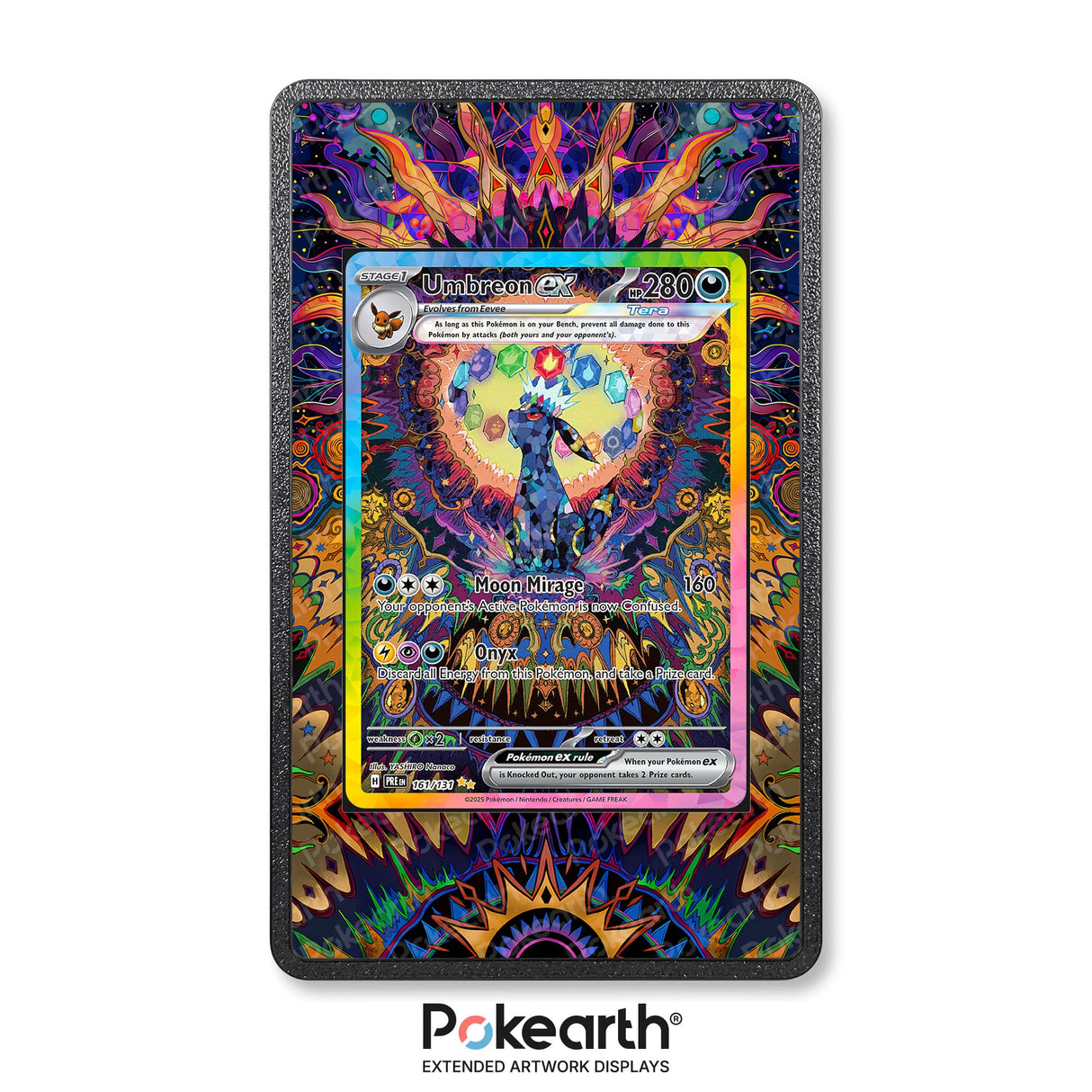 Umbreon ex 161/131 - Custodia con Artwork Esteso per Carte Pokémon - Display Case Extended Artwork Pokearth
