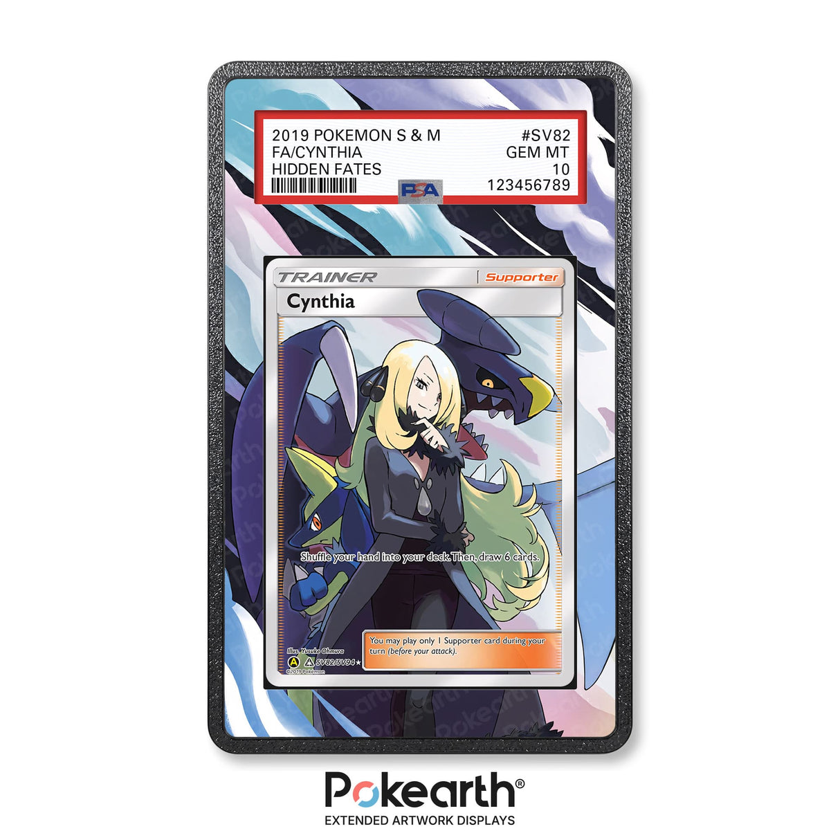 Cynthia SV82 - Graded Card Extended Artwork Display Case - Display Case Extended Artwork Pokearth