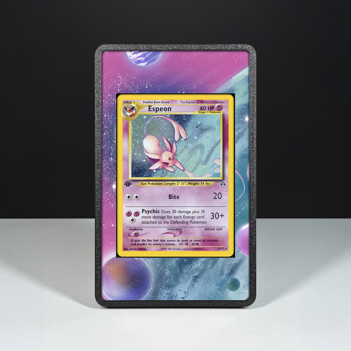 Espeon 1/75 - Custodia con Artwork Esteso per Carte Pokémon - Display Case Extended Artwork Pokearth