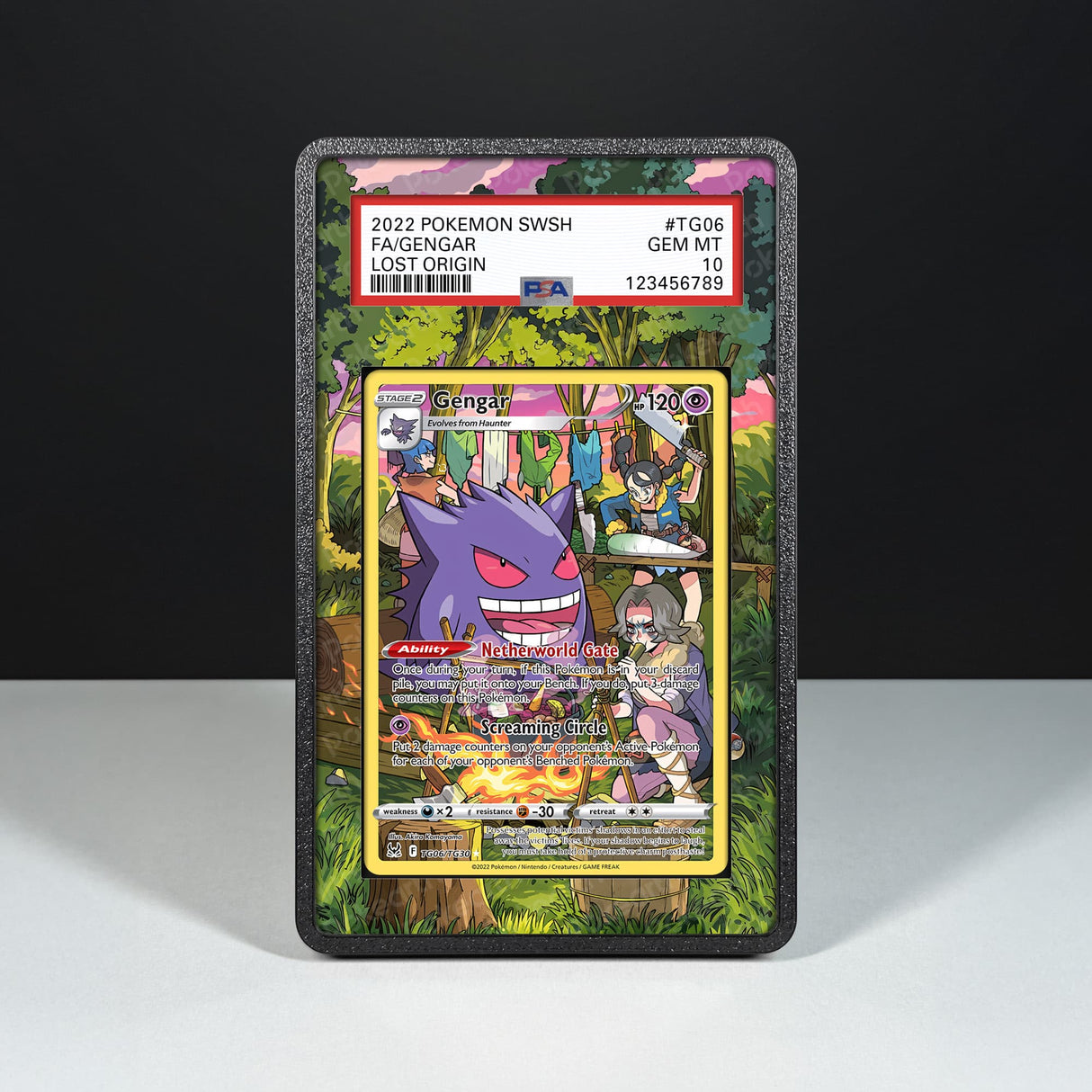 Gengar TG06/TG30 - Graded Card Extended Artwork Display Case - Display Case Extended Artwork Pokearth