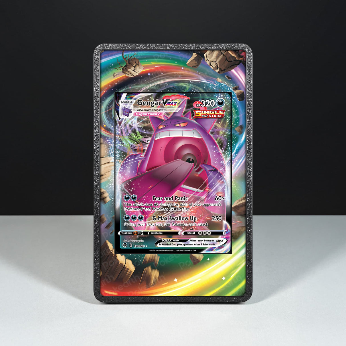 Gengar VMAX 157/264 - Custodia con Artwork Esteso per Carte Pokémon - Display Case Extended Artwork Pokearth