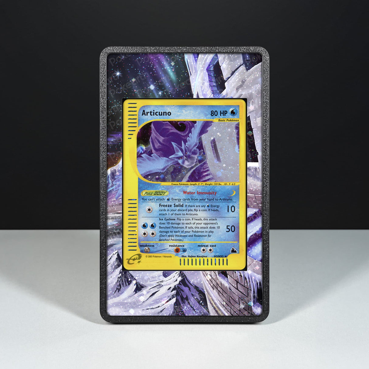 Articuno H3/H32 - Custodia con Artwork Esteso per Carte Pokémon - Display Case Extended Artwork Pokearth