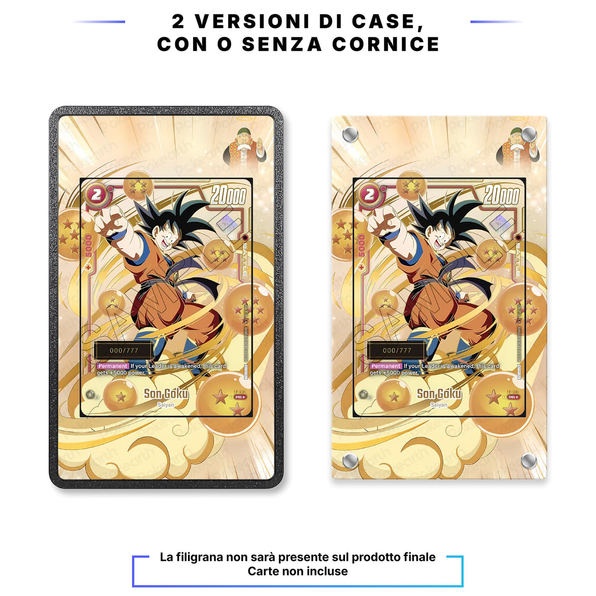 Son Goku : GT FB03-140 - Custodia con Artwork Esteso per Carte Dragon Ball - Display Case Extended Artwork Pokearth
