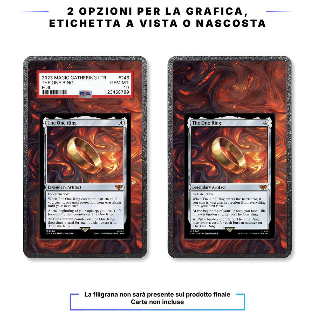 Frodo, Flagello di Sauron 448 - Custodia con Artwork Esteso per Carte Gradate - Display Case Extended Artwork Pokearth