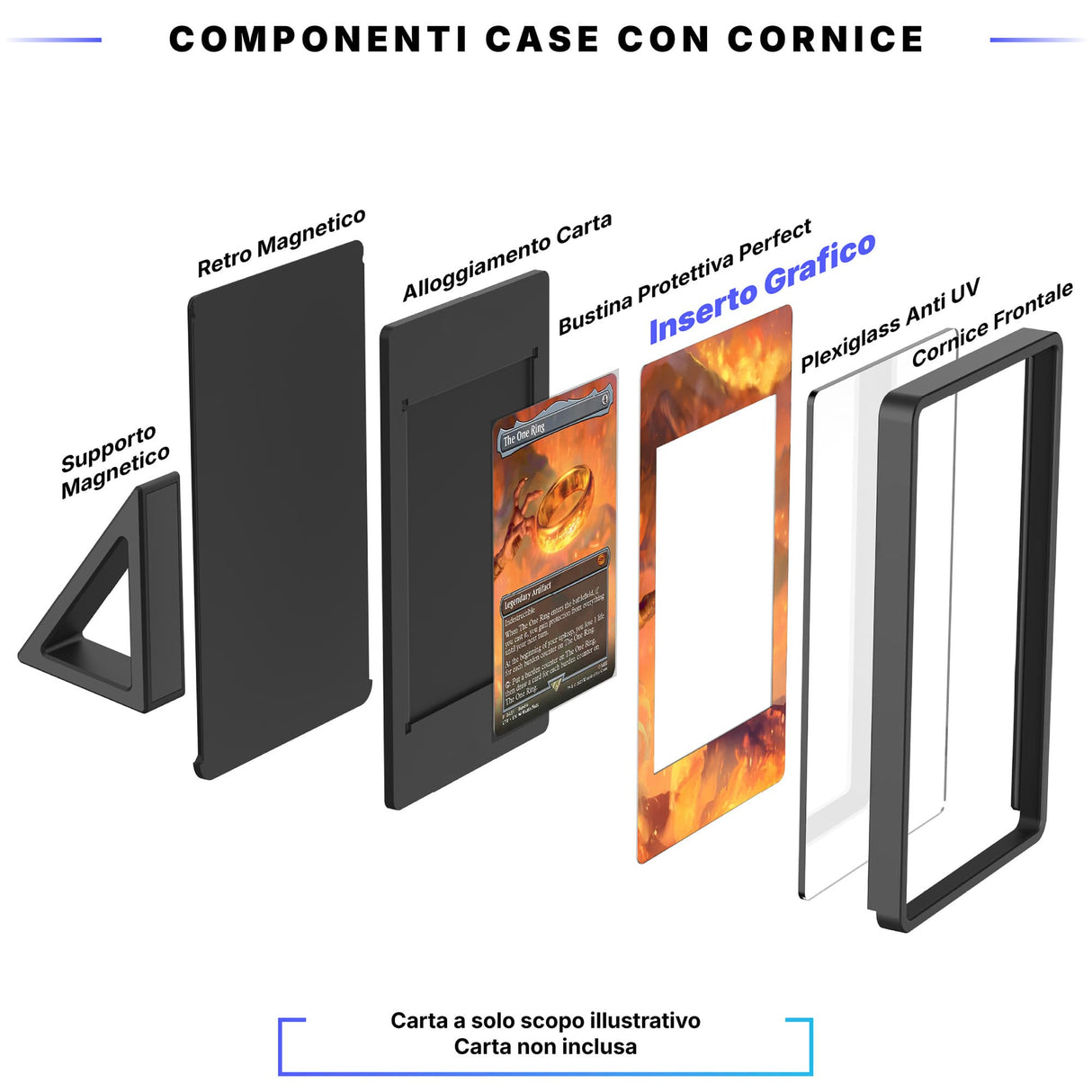 Frodo, Flagello di Sauron 448 - Custodia con Artwork Esteso per Carte Magic - Display Case Extended Artwork Pokearth