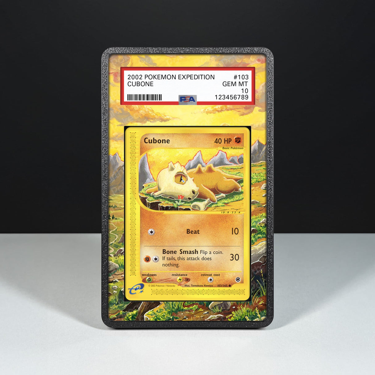 Cubone 103/165 - Graded Card Extended Artwork Display Case