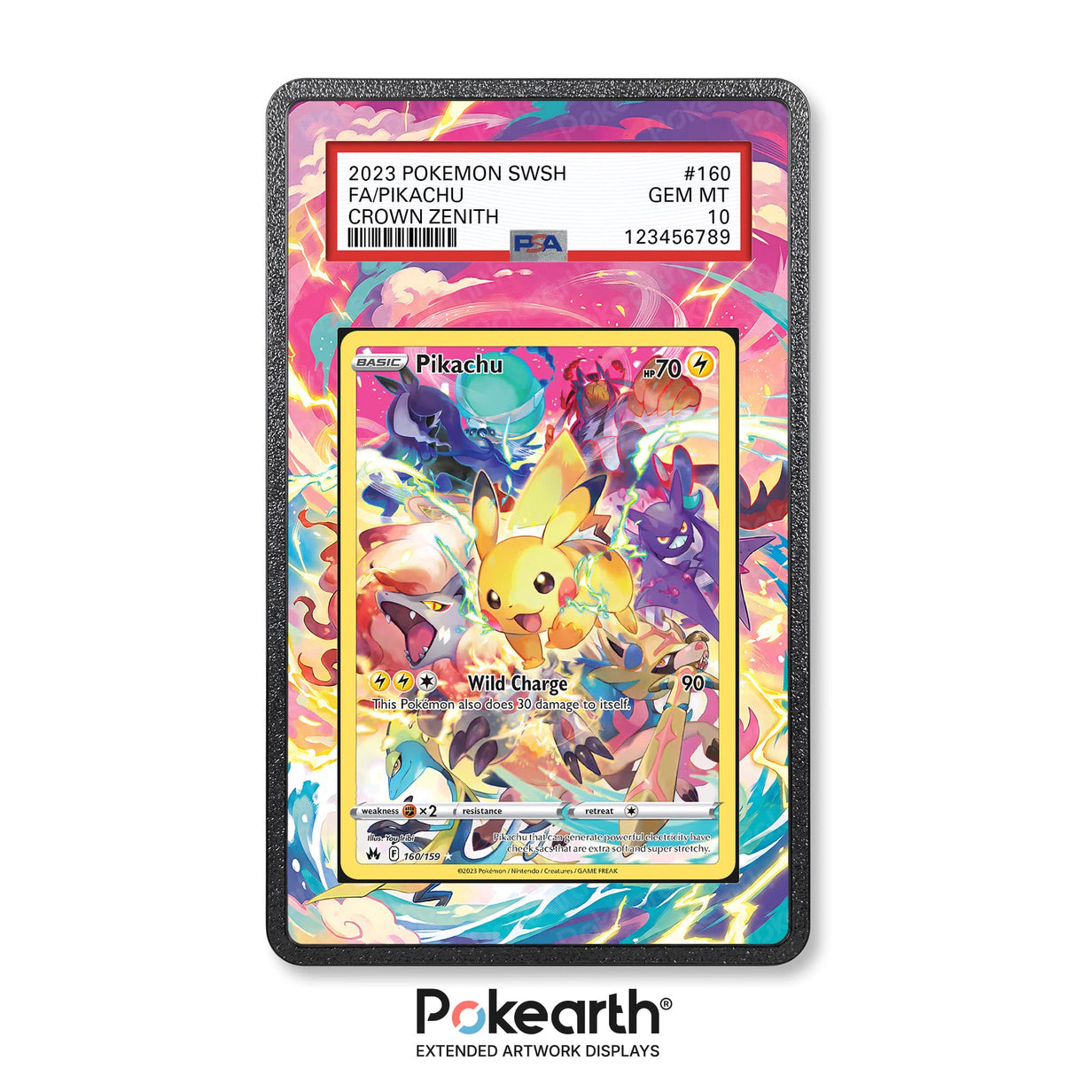 Pikachu 160/159 – Extended Artwork PSA Hülle