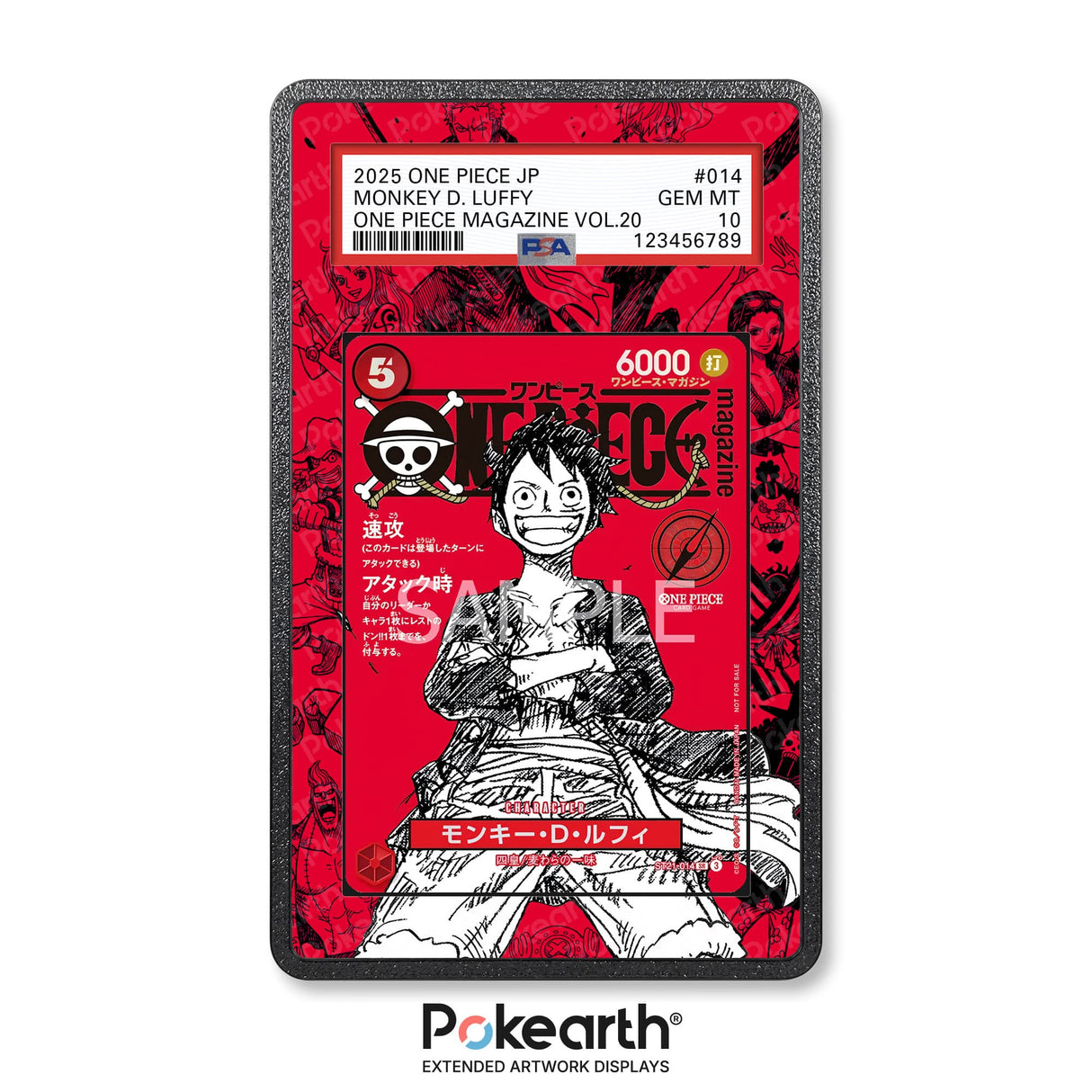Monkey D. Luffy ST21-014 - Custodia con Artwork Esteso per Carte Gradate