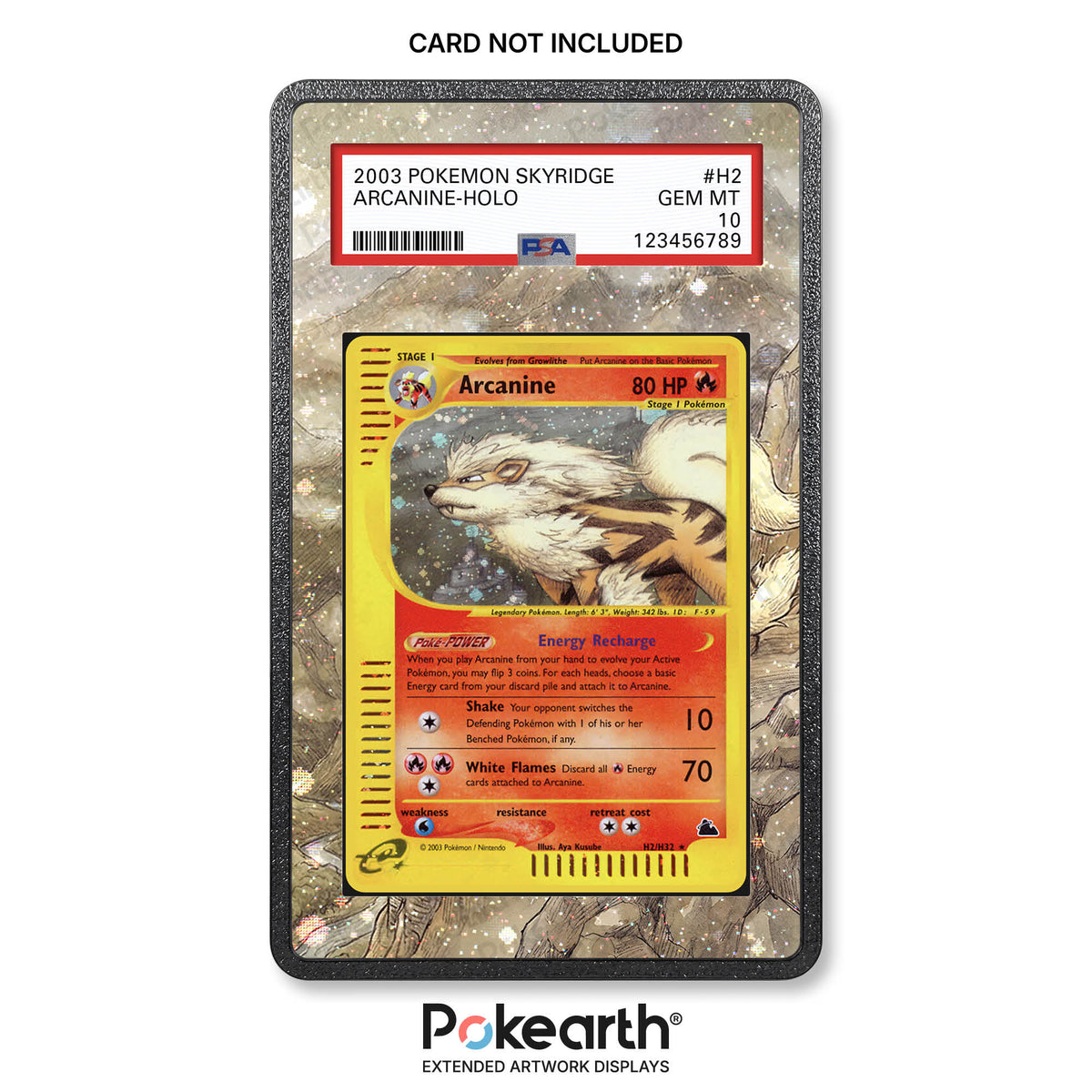 Arcanine H2/H32 - Custodia con Artwork Esteso per Carte Gradate
