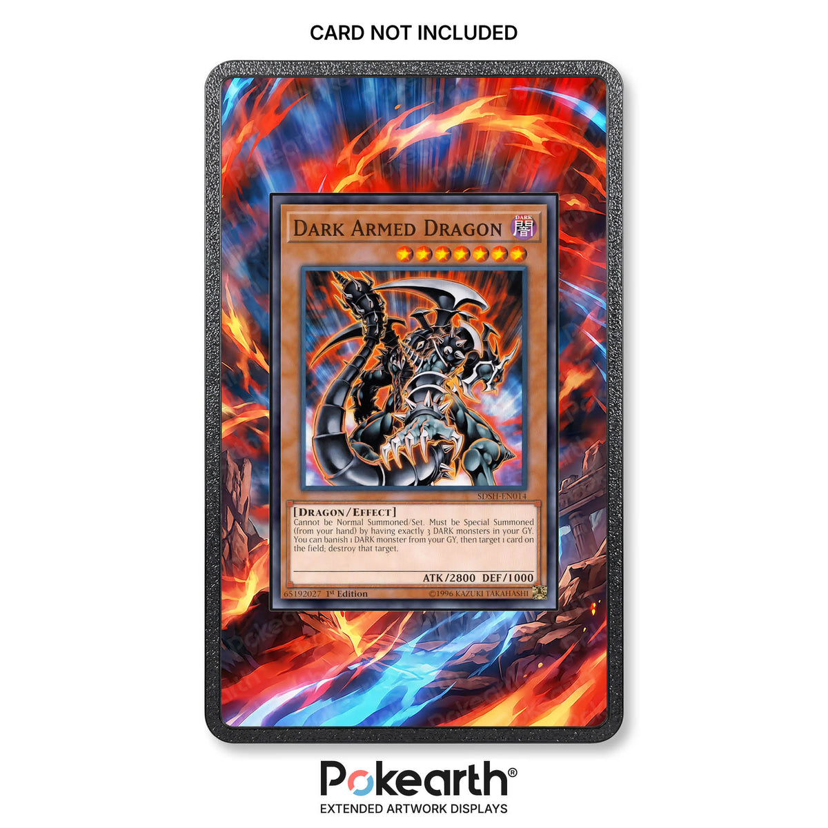 Finsterer bewaffneter Drache 054 - Hülle mit erweitertem Artwork für Yu-Gi-Oh!-Karten