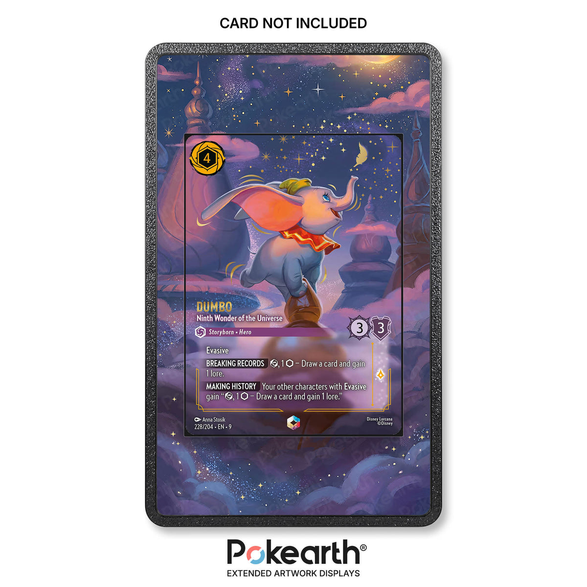 Dumbo - Nona Meraviglia dell'Universo 228/204 Enchanted - Custodia con Artwork Esteso per Carte Disney Lorcana