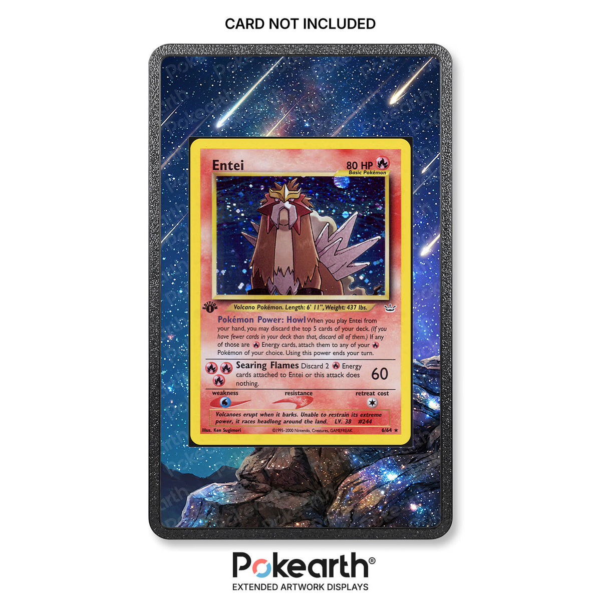 Entei 6/64 - Etui mit verlängerter Illustration für Pokémon-Karten