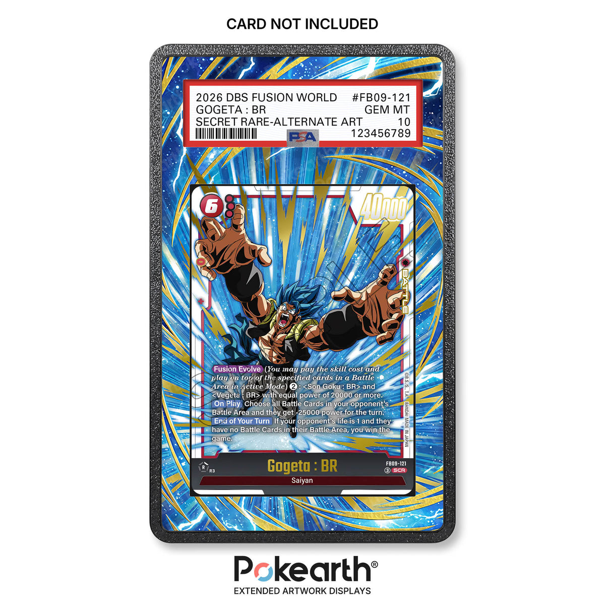 Gogeta : BR FB09-121 - Custodia con Artwork Esteso per Carte Gradate
