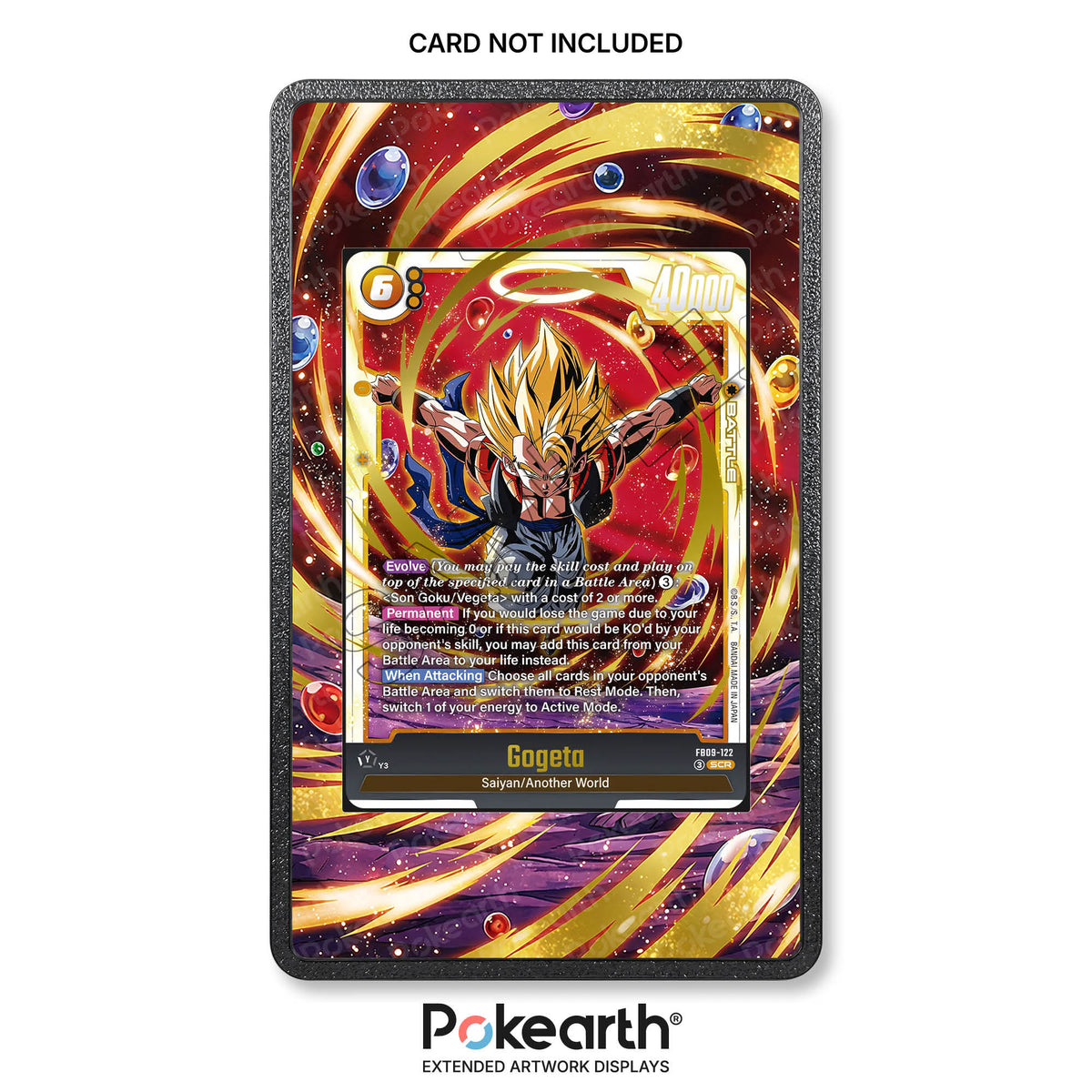 Gogeta FB09-122 - Custodia con Artwork Esteso per Carte Dragon Ball