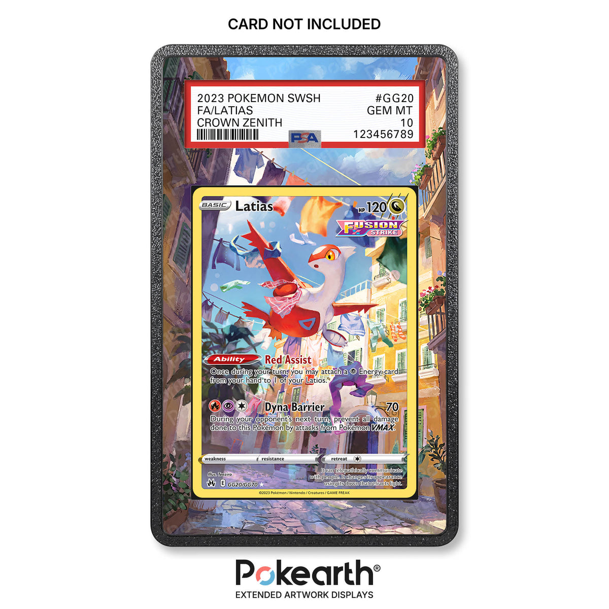 Latias GG20/GG70 - Custodia con Artwork Esteso per Carte Gradate