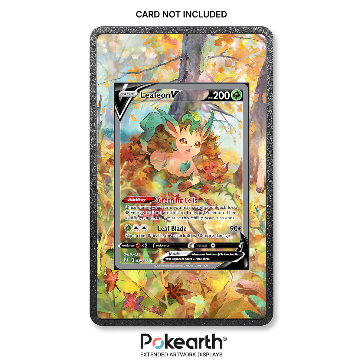 Leafeon V 167/203 - Custodia con Artwork Esteso per Carte Pokémon